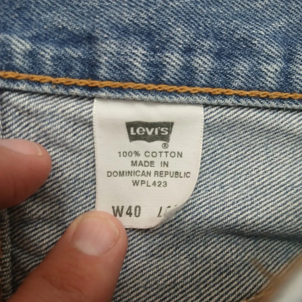 Vintage Levi's 501 Jeans Men 40x34 (FITS 36x30) Blue Button Fly Straight Leg Y2K